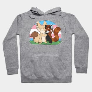 Trans - Fennec Fox + Red Panda Hug Hoodie